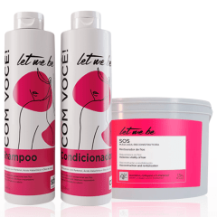Let Me Be Kit Lavatório Com Você – Shampoo, Cond. e Máscara
