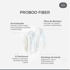 Máscara de Reconstrução Proboo Fiber 500g Prohall Cosmetic