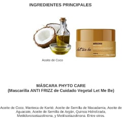 Máscara Phyto Anti Frizz Let Me Be 250g – Alinhamento e Controle do Frizz