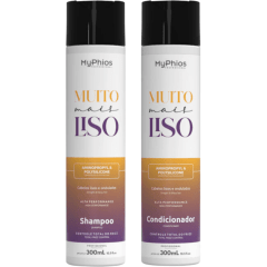 Myphios Kit Shampoo e Condicionador Muito Mais Liso 300ml