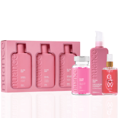 Nuance Box Glow Day + Leave-in Glow Day + Glow Caps + Glow Parfum Perfume Capilar