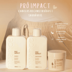 Nuance Kit Pró Impact: Shampoo, Condicionador 450ml + Máscara 250g