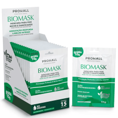 Prohall Box de Sachês - Máscara de Hidratação Biomask 50g