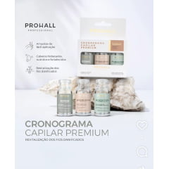 Prohall Kit Cronograma Capilar Premium com 3 Ampolas