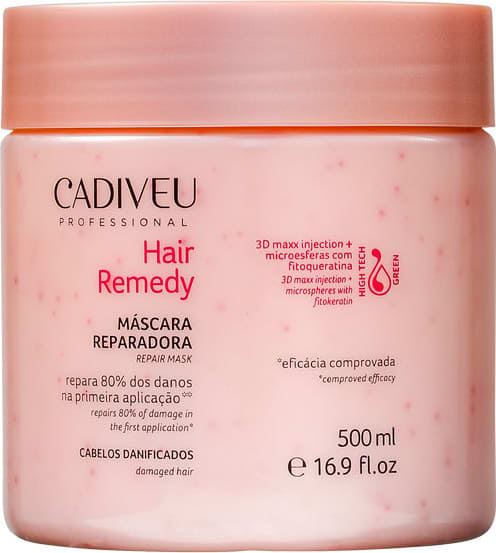 Cadiveu Professional Hair Remedy - Máscara Reconstrução Capilar 500ml