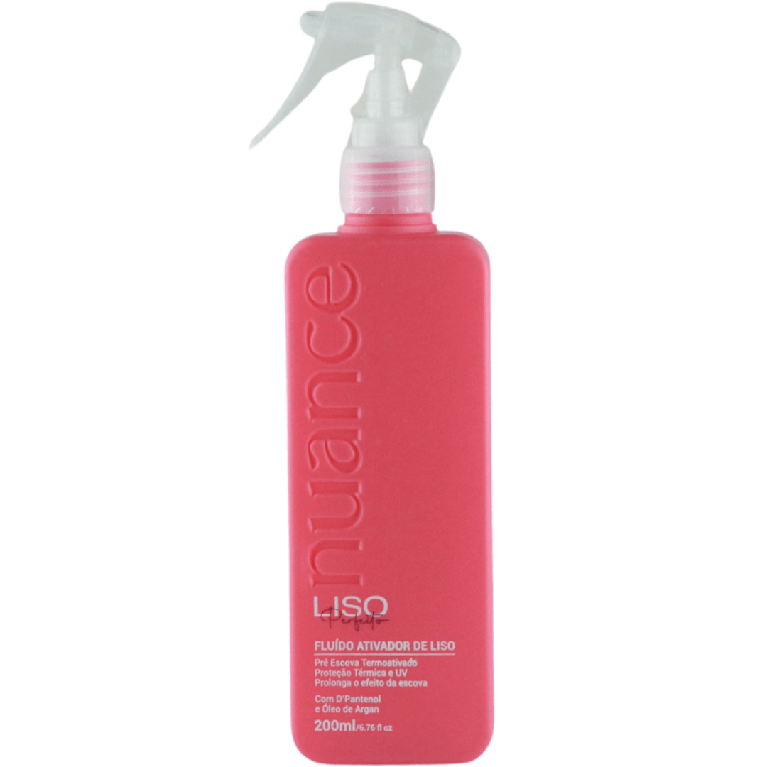 Liso Perfeito Pré Escova Spray Defrizante 200ml Nuance