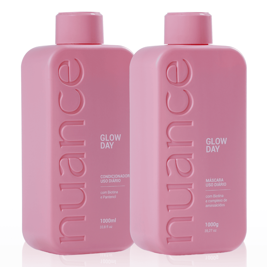 Glow Day  Fortalecimento Capilar - Linha Profissional Nuance (Máscara + Condicionador)
