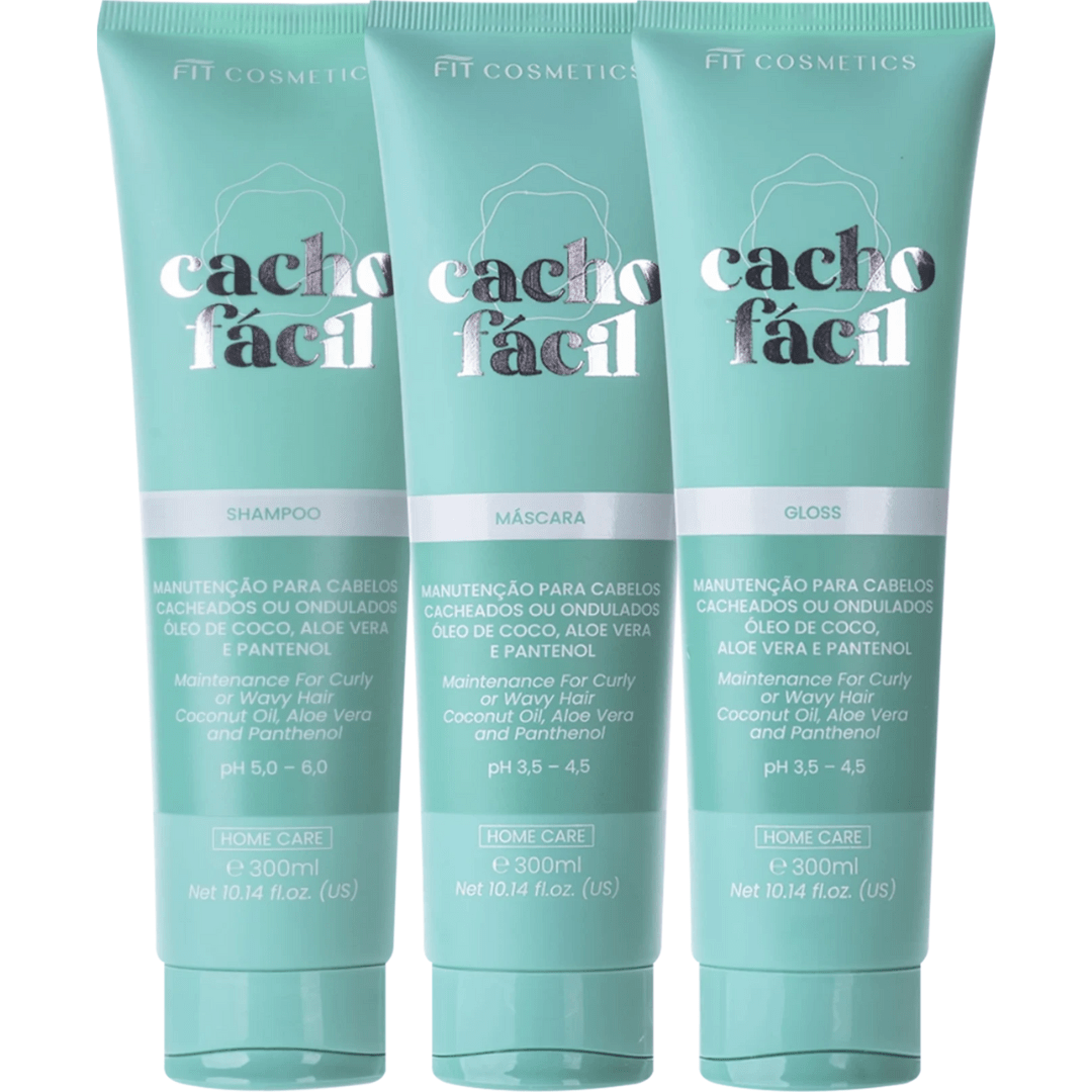 Kit Cacho Fácil 300ml Fit Cosmétics 