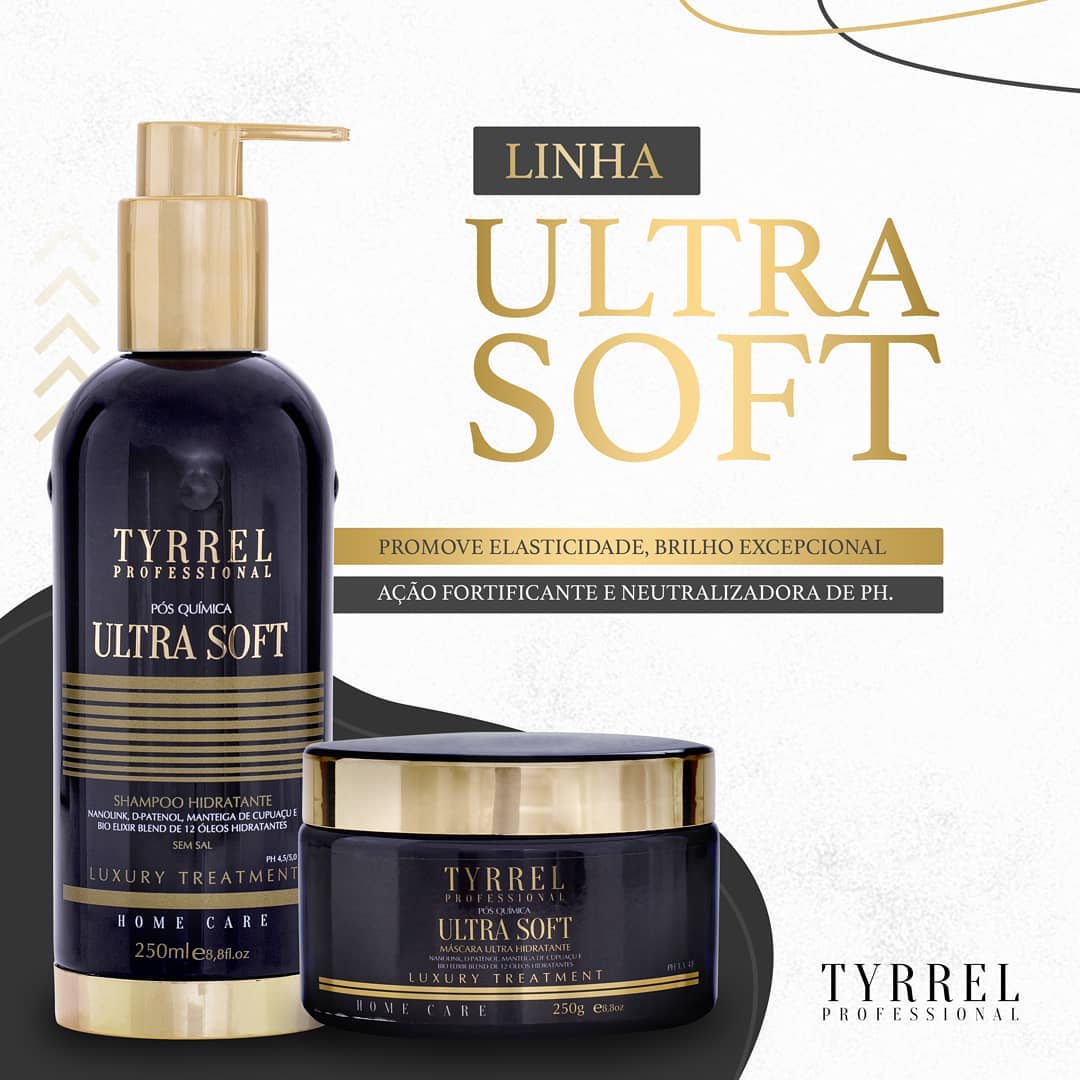 Kit Pós - Química Ultra Soft 1Litro Tyrrel Linha Profissinal - Únika Hair  Cosméticos