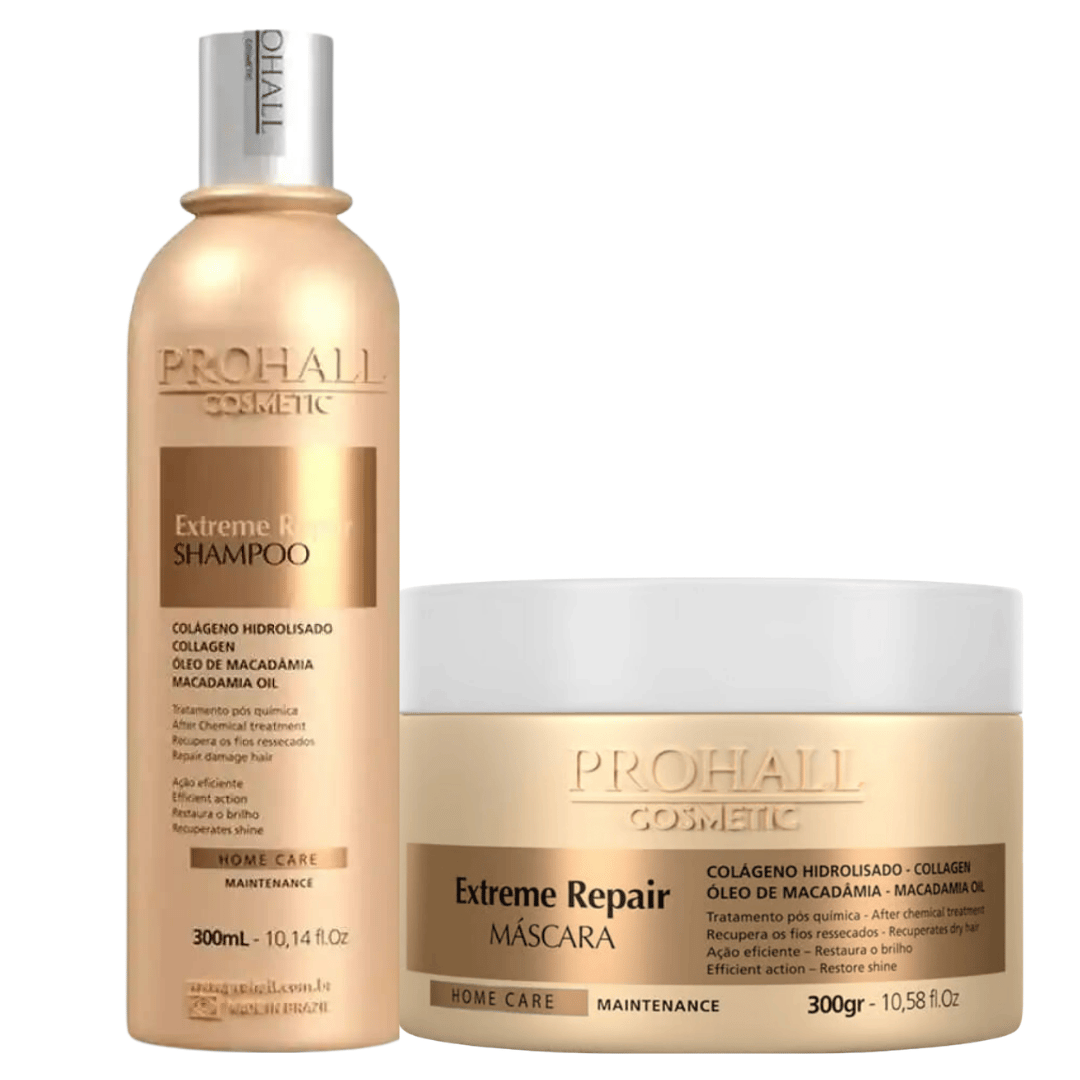 Kit Shampoo Extreme Repair 300ml + Máscara Extreme Repair 300g