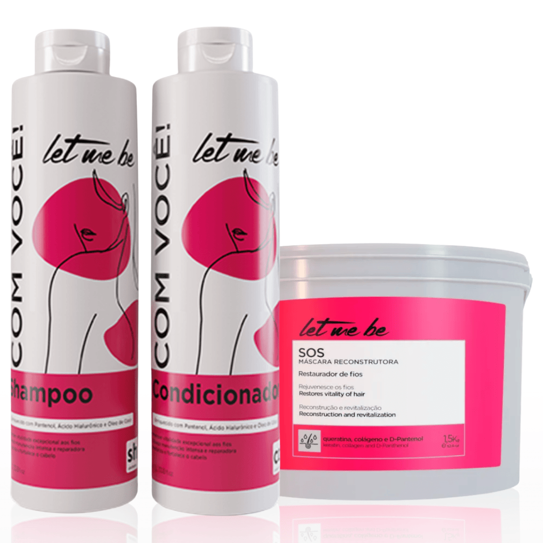 Let Me Be Kit Lavatório Com Você – Shampoo, Cond. e Máscara