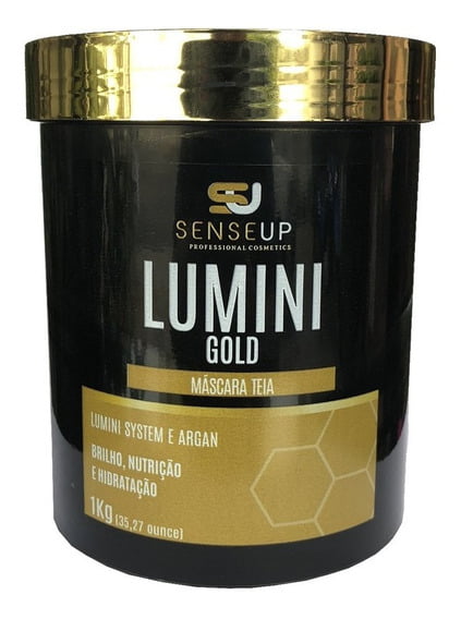 Máscara De Nutrição Lumini Gold SenseUP 1kg Efeito Teia 