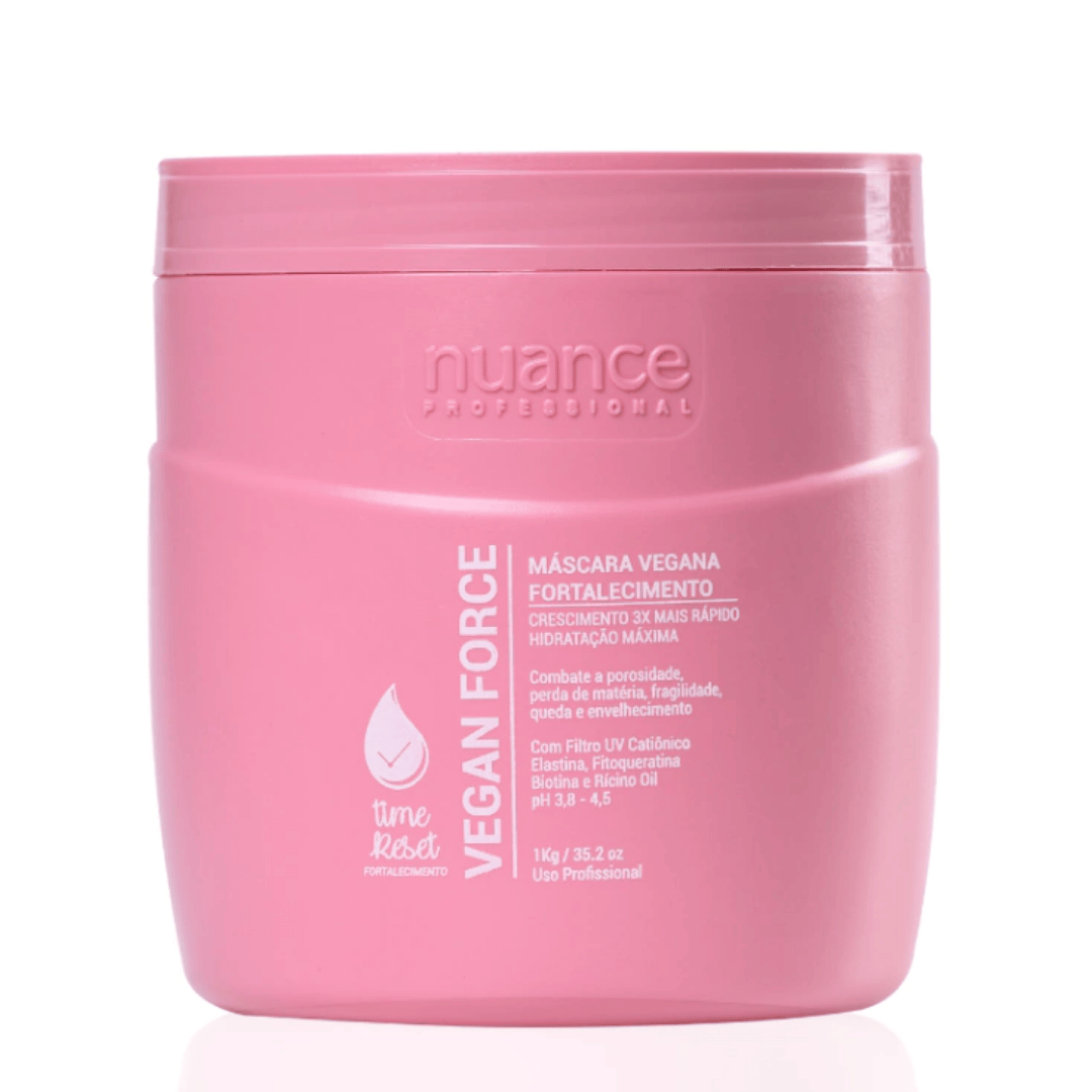 Máscara Vegan Force Fortalecimento Time Reset 1Kg Nuance