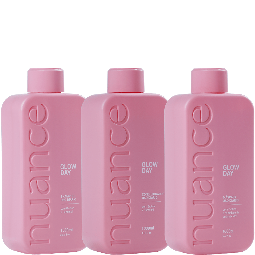 Nuance Glow Day  Fortalecimento Capilar - Shampoo + Máscara + Condicionador