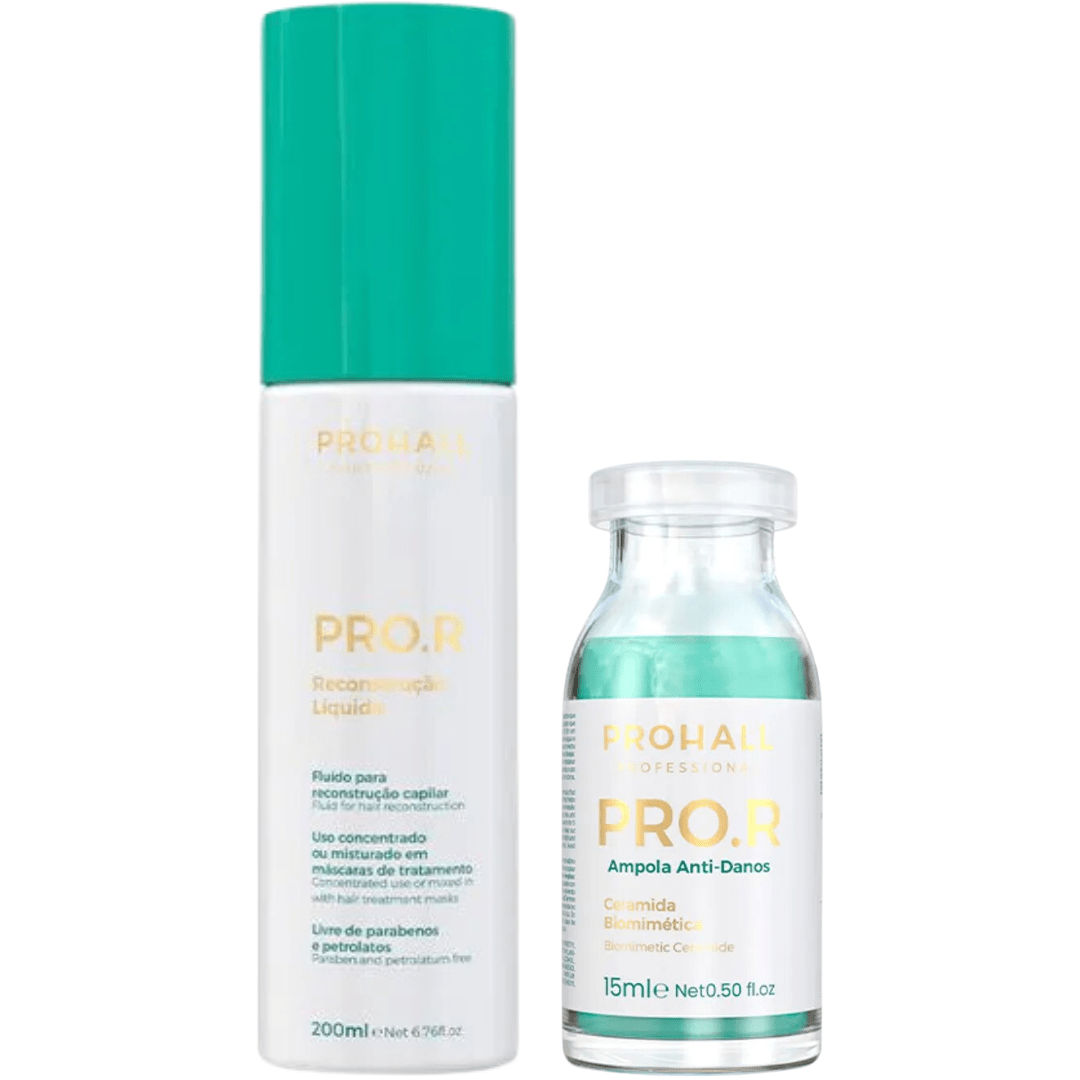 Prohall Fluído capilar PRO.R 200ml + Ampola Anti-Danos PRO.R 15ml