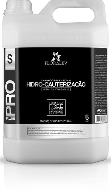 Shampoo para Lavatório Profissional 5L Pro Sallon - FloraLev Hidro-Cauterização